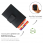 Preview: Slim Wallet mit Münzfach & RFID-Schutz 24- (12A) Mini Geldbörse Herren & Damen - Kartenetui Kreditkartenetui - Portmonee Geldbeutel Portemonnaie Neu
